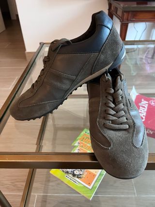 Zapatillas Geox unisex marrones/grises