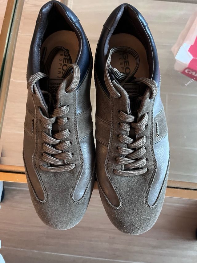 Zapatillas Geox unisex marrones/grises