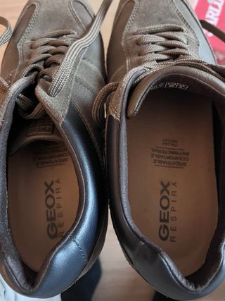 Zapatillas Geox unisex marrones/grises