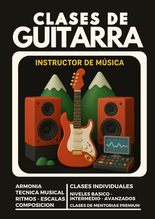 CLASES DE GUITARRA / DOMICILIO - ONLINE 