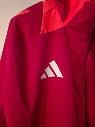 Giacca Adidas As Roma Rossa e Arancione Taglia XL