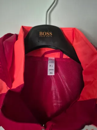 Giacca Adidas As Roma Rossa e Arancione Taglia XL