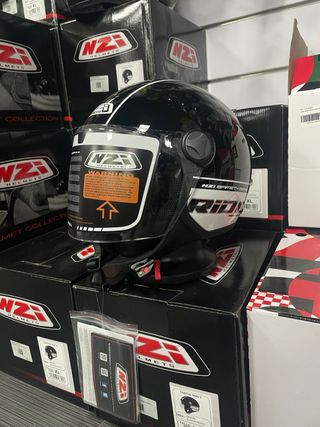 Casco Moto NZI Capital Duo 2 XL Negro Blanco