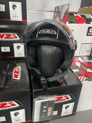 Casco Moto NZI Capital Duo 2 XL Negro Blanco