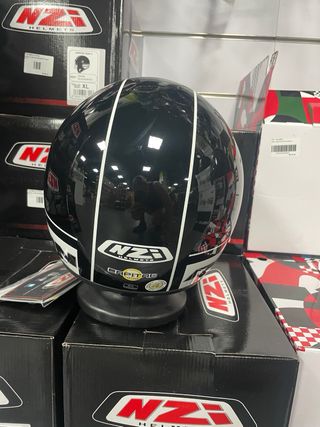 Casco Moto NZI Capital Duo 2 XL Negro Blanco