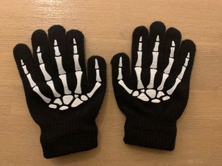 Guantes esqueleto Halloween niño. s