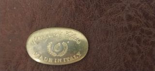 Cartella in pelle marrone