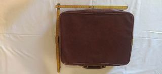 Cartella in pelle marrone