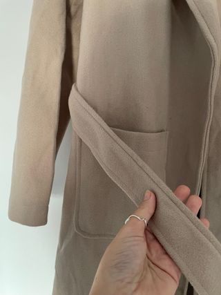 Gabardina larga abrigada