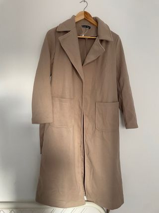 Gabardina larga abrigada