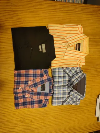 Camicie a manica lunga da uomo (4 pezzi)