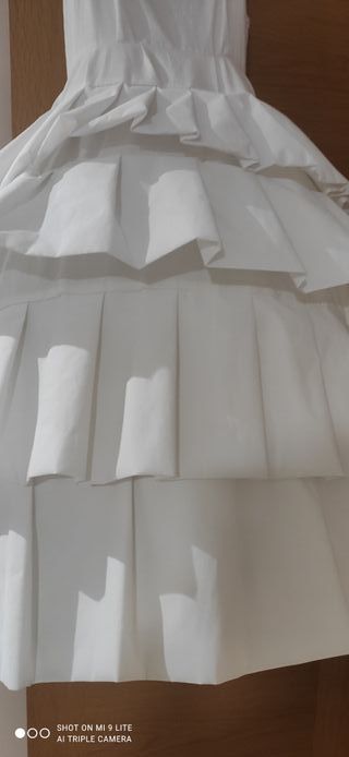 Cancán Fallera Niña Talla 70 Blanco