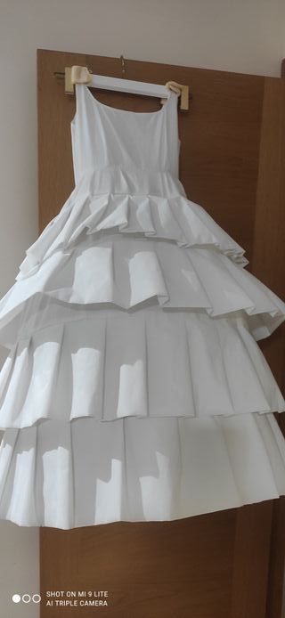 Cancán Fallera Niña Talla 70 Blanco