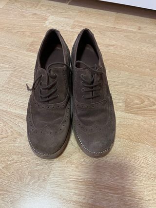 Mocasines de piel con cordones
