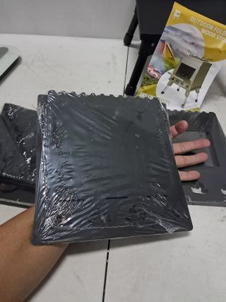 Estufa de Leña Portátil Hierro Fundido Negra