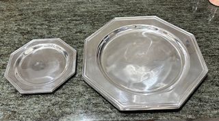 Juego 12 Bajoplatos Pewter Octagonales México 6+6