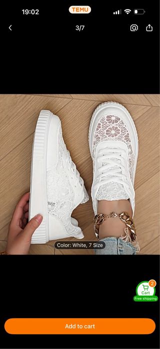 Zapatillas Blancas Encaje Mujer Verano