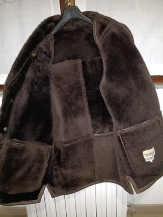 Giubbino in pelle marrone