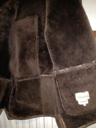 Giubbino in pelle marrone