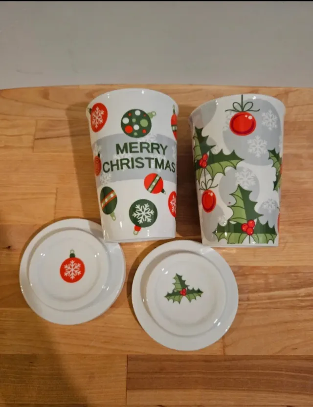 Tazze Natale Merry Christmas e Agrifoglio