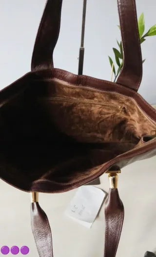 Borsa Artigianale Vera Pelle Marrone