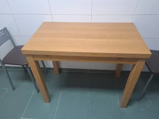Mesa extensible cocina + 2 sillas