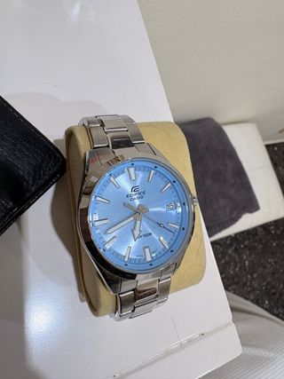 Reloj Casio Edifice Esfera Azul Acero WR100M