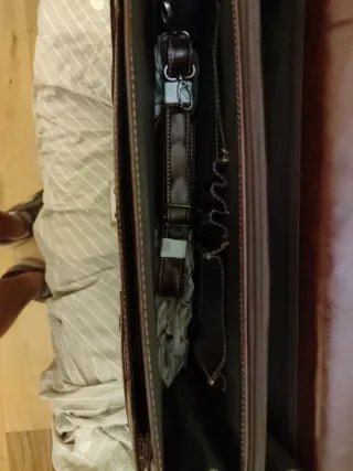 Borsa uomo in pelle marrone
