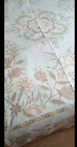 Colcha vintage floral 