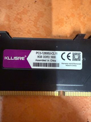 Memoria RAM Kllisre 8GB DDR3 1600MHz