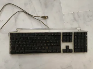 Teclado Apple Mac Plata/Negro