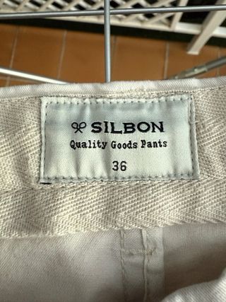Pantalón cargo beige Silbon talla 36