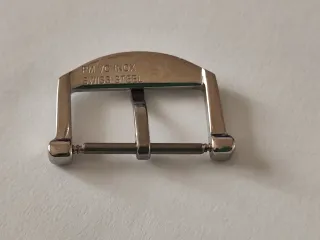 Fibbia IWC Swiss Steel Argento