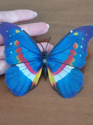 Calamita Frigo Farfalla Blu