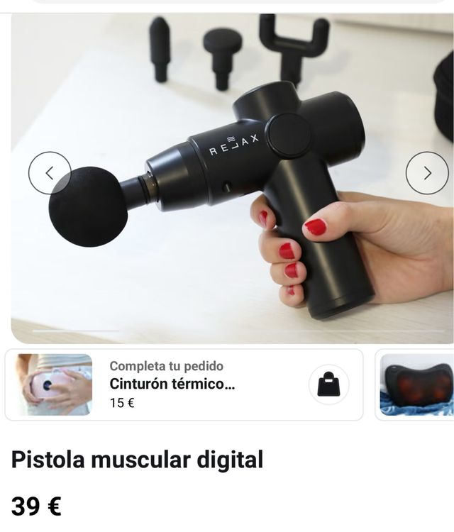 Pistola masajeador muscular digital
