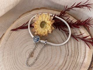 Pulsera plata Luna y Estrellas