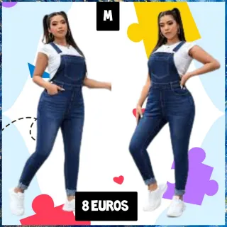Peto vaquero azul talla M