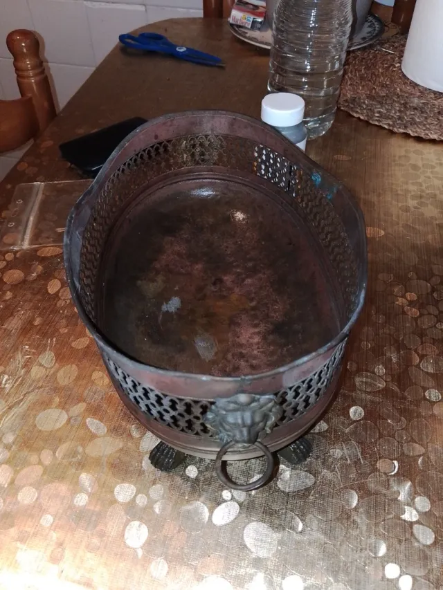 Centro de mesa bronce antiguo