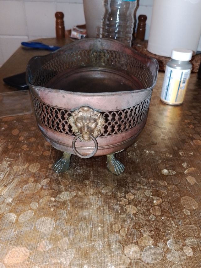 Centro de mesa bronce antiguo