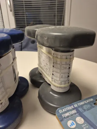Pesas mancuernas 2kg y 3kg sin usar de decathlon