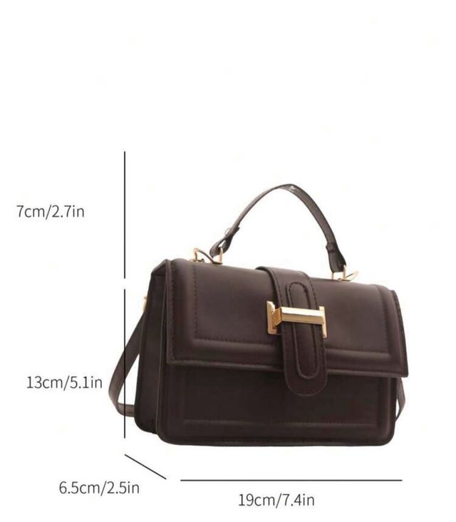 Bolso vintage cuadrado marrón