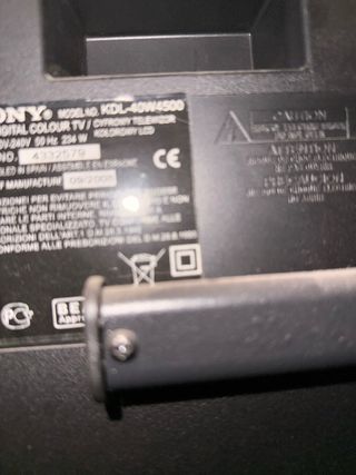 Televisor Sony 40 Modelo X