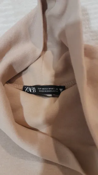 Vestido Zara Talla M Beige