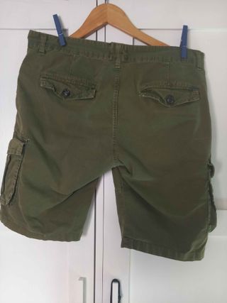 Pantalón corto cargo verde caqui – estilo casual
