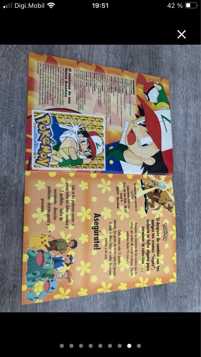 Álbum Pokémon Merlin Completo