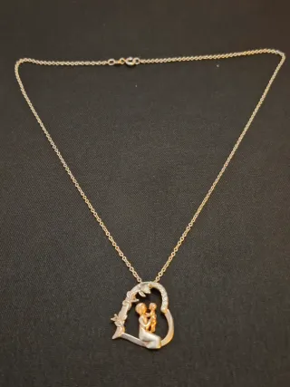 Collar Corazón Madre e Hijo Plata 925