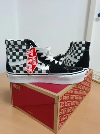 Vans SK8-Hi Platform Checkerboard Nuove