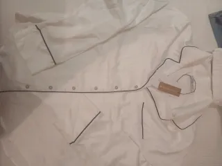 Pijama seda Anna Field blanco