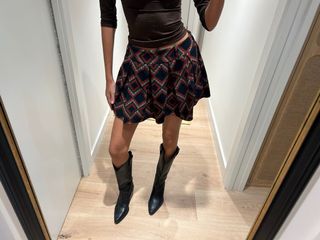 Falda pantalón geométrica