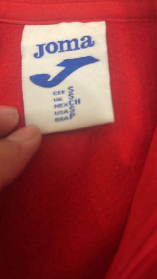 Felpa sportiva rossa per bambini